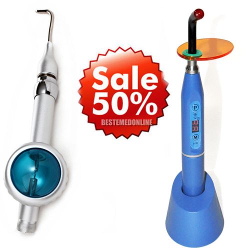 Fda wireless cordless curing light lamp + air polisher teeth polishing prophy 2h for sale