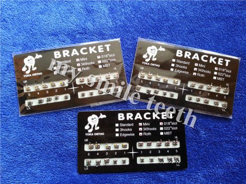100 Kits Dental Metal Brackets Mini Roth 0.018&#034; slot 345 with Hooks Bracket