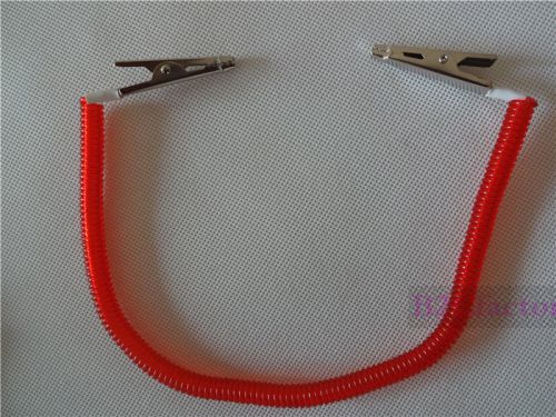 10pcs red coil plastic dental patient bib clips chains napkin holder online for sale