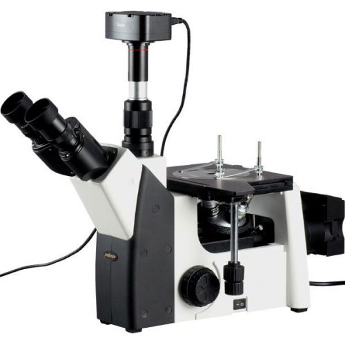 50x-1000x inverted metallurgical microscope + 10mp camera win/mac for sale