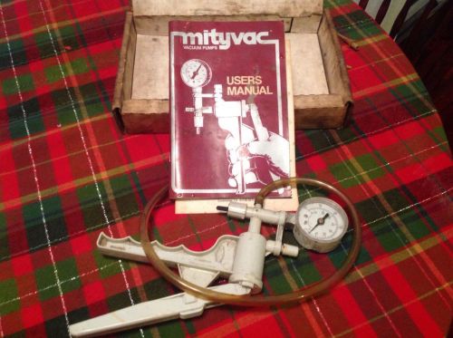 Mityvac II Vacuum Hand Pump w/Gauge USA MADE! With instruction manual