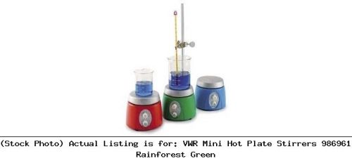 Vwr mini hot plate stirrers 986961 rainforest green laboratory apparatus for sale