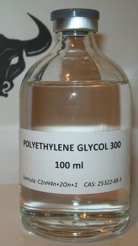 Polyethylene glycol 300 100ml vial      peg 300 for sale