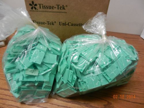 Biopsy Cassette Sakura Tissue-Tek # 4174 Bio Green Plastic 500 pcs NEW