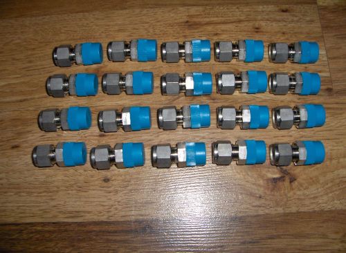 (20) new swagelok stainless steel male connector tube fittings ss-600-1-6 for sale