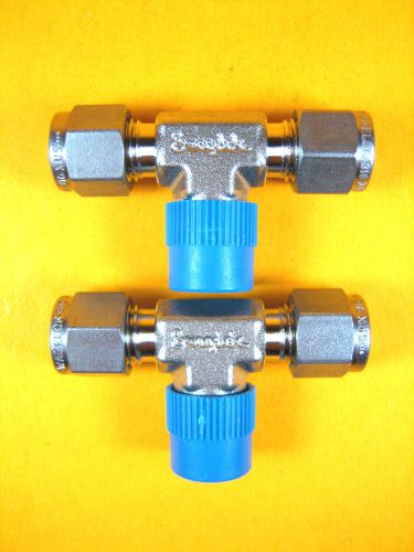 Swagelok -  SS-400-3-4TTM -  Tube to Pipe Tee Connector 1/4&#034; NPT (Lot of 2)