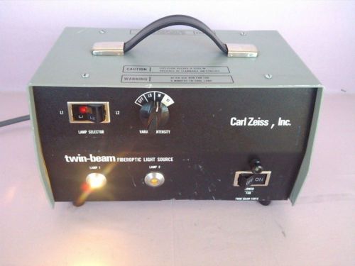 Carl zeiss ( 150 watt, 8 mm ) fiberoptics surgical light source system twin beam for sale