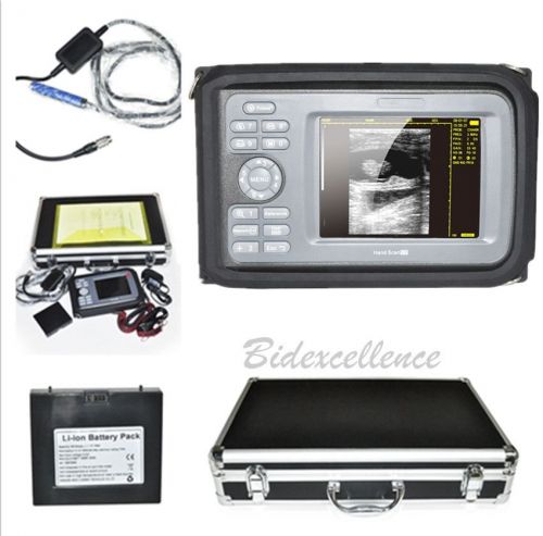 5‘’ TFT LCD Veterinary Digital PalmSmart Ultrasonic Scanner +Rectal probe VET