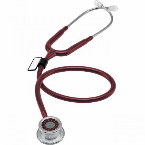 Mdf® pulse time adult stethoscope latex free burgundy for sale