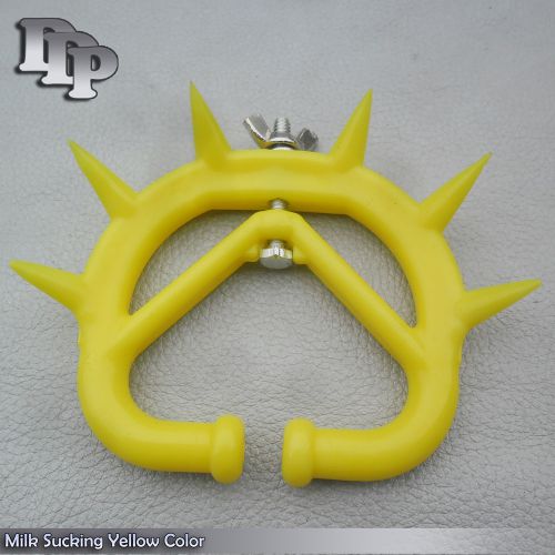 Milk Sucking Preventor Veterinary Instruments Yellow Color