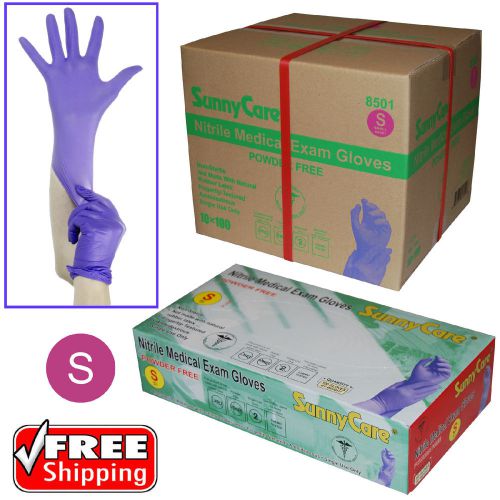 1000pcs 3.5mil soft nitrile powder-free medical exam gloves (latex vinyl free)s for sale