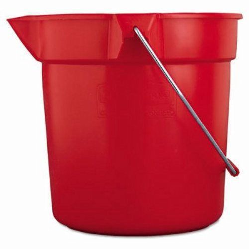 Brute 10 Quart Round Plastic Bucket, Red (RCP 2963 RED)