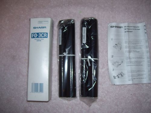 Sharp FO-3CR 2-Pack Imaging Fax Machine Film Factory Sealed NOS w/ Instructions