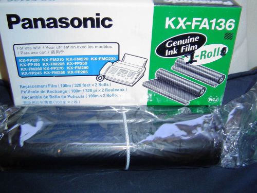 Genuine panasonic ink film kx-fa136 fax replacement cartridge -1 new roll for sale