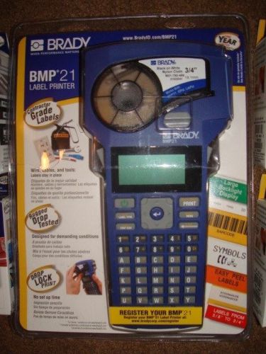Brady BMP21 Label Printer 3/4&#034; PRODUCT NO. 110889 WITH EXTRAS