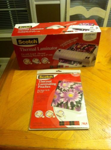 New Scotch Thermal Laminator With Pack Of 20 Laminating Pouches