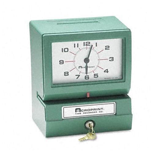 ACRO PRINT TIME RECORDER 012070413 Model 150 Analog Automatic Print Time Clock