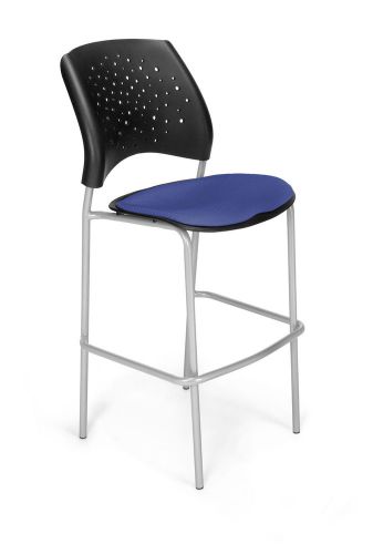 OFM Stars and Moon Cafe Height Chair Silver Royal Blue