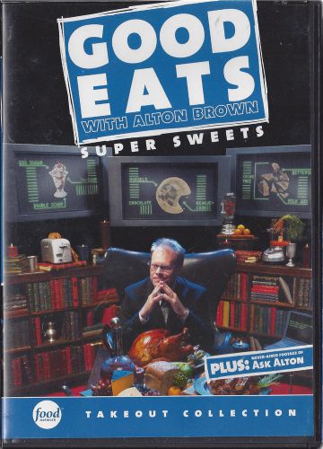 GOOD EATS W/ ALTON BROWN (SUPER SWEETS &amp; JUICY MEATS 3) CASES &amp; INSERTS ONLY!!!!