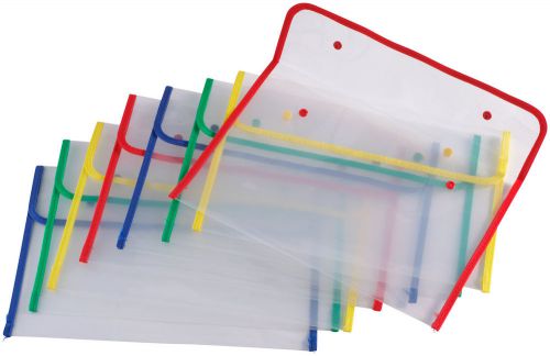 Miles Kimball Fabric Edged Clear Plastic Envelopes, Clear 