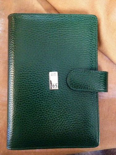 Piquardo 3.6.5 Green Italian Leather Personal Organizer (Fillofax Insert) NIB