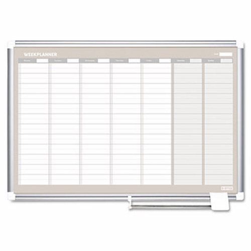 Mastervision MasterVision Weekly Planner, 36x24, Aluminum Frame (BVCGA0396830)