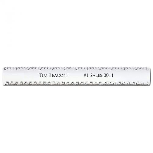 Engraved METAL RULER 12&#034;  for desk office PERSONALIZED