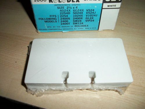 Rolodex C-24 100 White 2.25 x 4 in Quality Cards