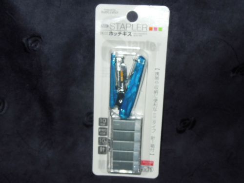 Transparent Blue Color mini Stapler &amp; Staple Set