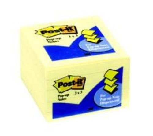 Post-it 3&#039;&#039; x 3&#039;&#039; Pop-Up Notes Canary Yellow 5 Count