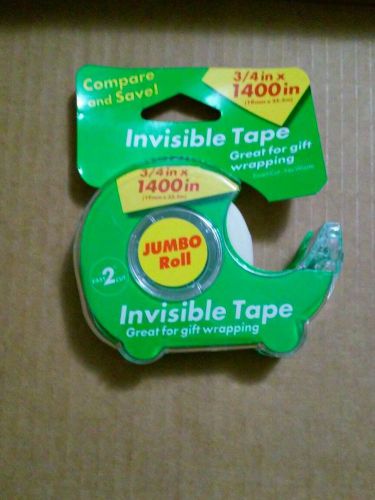 NEW JUMBO INVISIBLE TAPE 1400 INCHES X 3/4&#034;