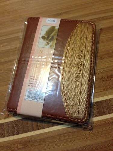 NEW Mini Brown Stationary Diary Notepad Notebook Pocketbook Note 100 K Paper