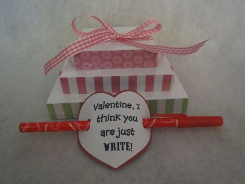 &#034;I Think You Are Just Write&#034; Valentine Stack of Note Pads ~ 450 Sheets with Pen