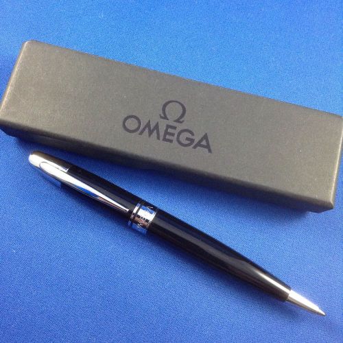 omega black ballpoint pen limited edition baselworld 2014