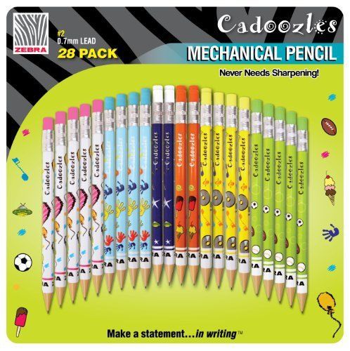 Zebra Pen Cadoozles Mechanical Pencil - 0.7 Mm Lead Size - Assorted (zeb51291)