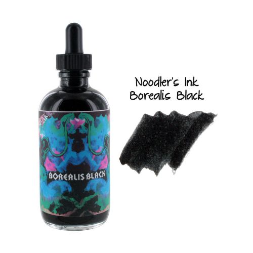 Noodler&#039;s Ink Bottled Ink w/ Eyedropper, 4.5 oz. w/ Free Pen - Borealis Black