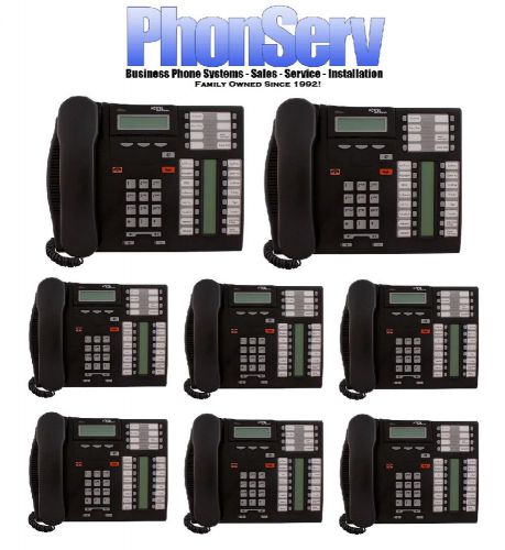 8 Pack Nortel Networks Norstar T7316 Phone Refurbished System NT8B27 Used
