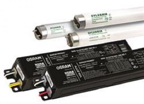 Lot of 17 new sylvania qhe1x32t8/unv isn-sc120-277v electronic ballasts fo32lamp for sale
