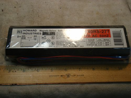 Howard Industries Magnetic Ballasts # M2/40RS-277 NEW OLD STOCK