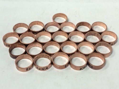 20 pieces 3/4&#034; pex copper crimp rings, sioux chief sdr 9 new for sale