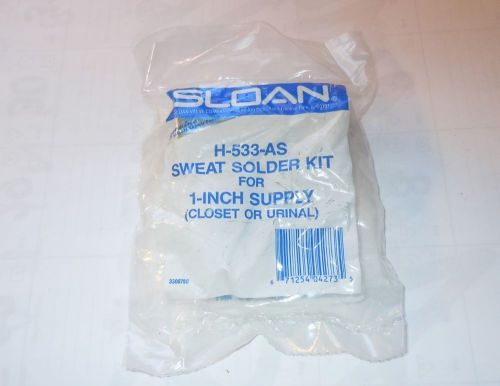 Sloan h-533-as sweat solder kit for 1-inch supply (closet or urinal) for sale