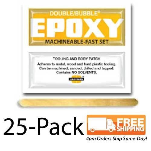 25-pack - hardman double bubble &#034;yellow label&#034; machineable epoxy #04002 for sale