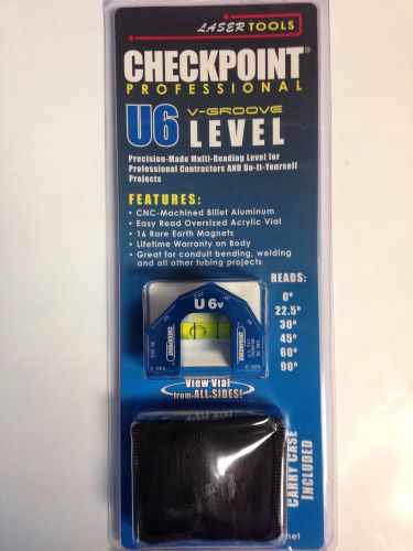 Checkpoint U6 V-Groove Level With Case (Blue)