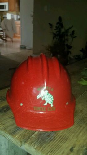 Vintage bullard fiberglass hard hat red for sale