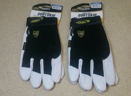 2 pair of Xlarge heavy duty goatskin gloves made by Pro Series