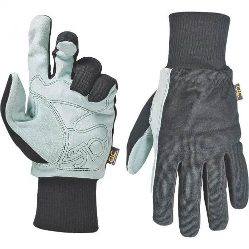 SUEDE GLOVES W/ KNIT WRIST-MED CUSTOM LEATHERCRAFT Gloves - Leather Palm 260M