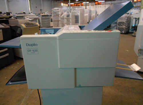 Duplo DF-920 Fully Automatic Tabletop Folder, Used, Good Condition