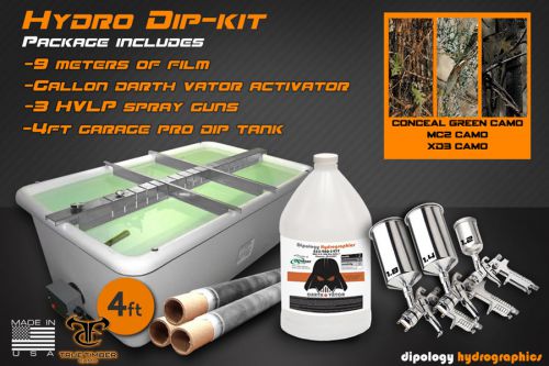 True timber hydrographics dip tank kit water transfer printing 3 film combo pack for sale