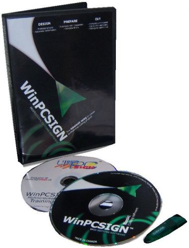 Software winpcsign basic 2009 for vinyl express, uscutter titan  master mh gcc for sale