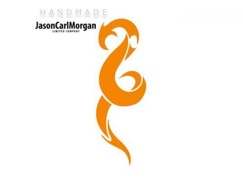 JCM® Iron On Applique Decal, Chinese Dragon Neon Orange